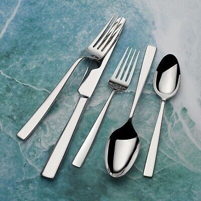 Mikasa Everett 101-Piece 18/10 Stainless Steel Flatware Set, Service For 12 -$375