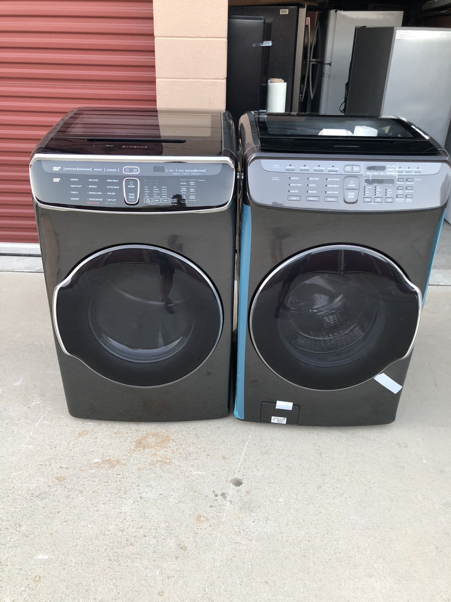 New Samsung flex washer and gas dryer combo