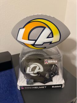 Rams salute to service mini helmet
