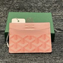 Goyard Card Holder Wallet - Pink