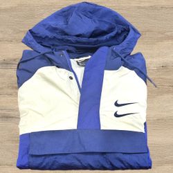 NIKE DOUBLE SWOOSH WINDBREAK JACKET. QUARTER ZIP. SIZE XXL.