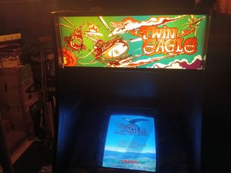 original rare vintage twin eagle two-player arcade game