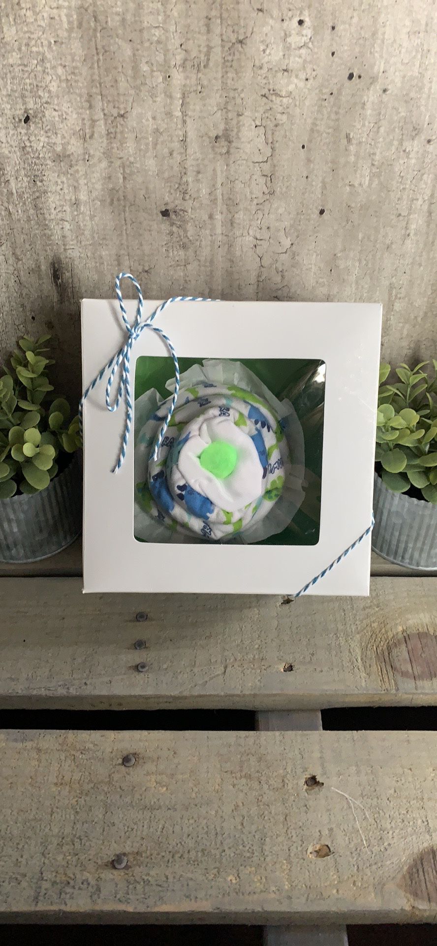 Baby Onesie Cupcake Boxed Gift Set