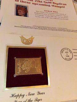 1998 gold collection stamp