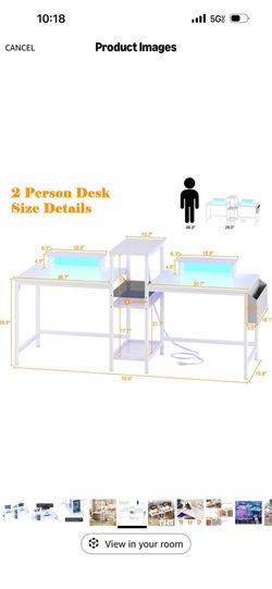 2 Person Gaming desk