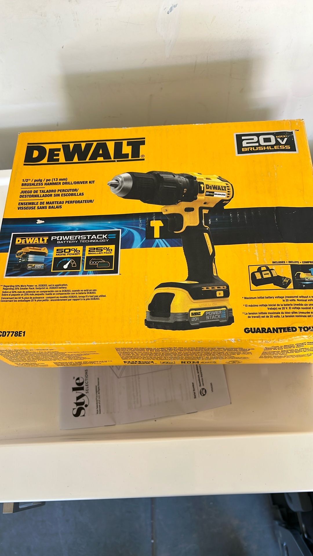 Dewalt 20 V Brushless Drill