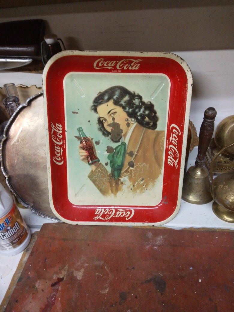 1954 Super Rare Mexican Coca Cola Tray,All Products : American Fashion Style Bags On Sale