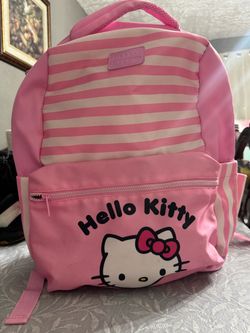 Hello Kitty Pink Striped Backpack