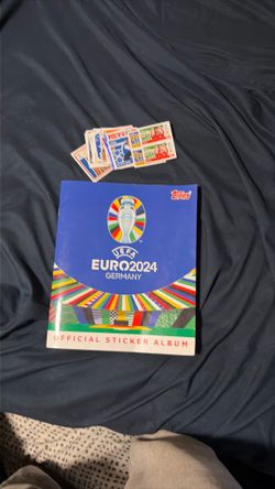 Euro 2024 sticker album with 500+ stickers -with extra duplicate stickers