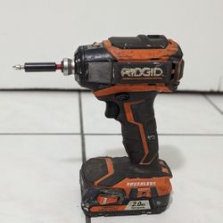 Ridgid Impact Drill With 2.0 Ah Battery