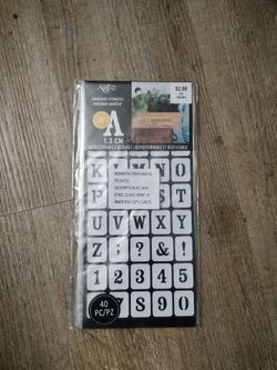 Adhesive Stencils Set For Sale ($2 Each)