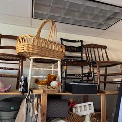 Ordinate And Unique, Antique Chairs, And Baskets And More