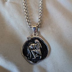 Sterling Silver Aquarius Necklace 925