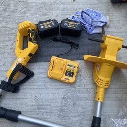 Cordless 20V Concrete Mixer w/ 2 Batteries – Like New, Complete Set