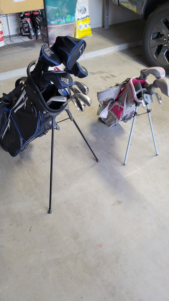 Adult and Child Golf Clubs