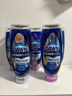 $4 each Dawn Platinum Plus Powersuds Dish Soap 4-Pack