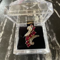 Ring-925 Sterling-gold Color -Size 8