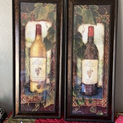 12x36 Vineyard Mirror Picture 