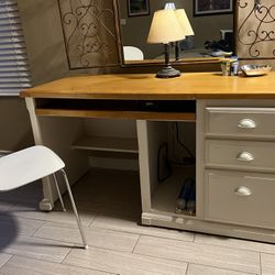 Stone Creek Desk And Optional File Cabinet