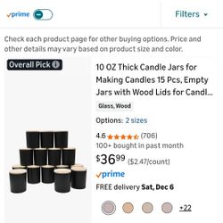 DIY candle Jars Glass