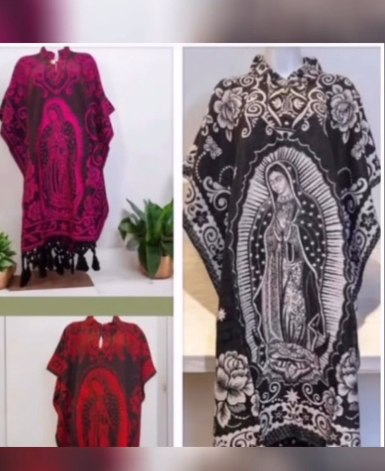 Virgen de Guadalupe Rebozos, Capas, Ponchos, Mañanitas