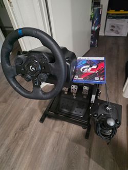 Logitech G923 Steering Wheel, Grand Turismo PS5, Pedals, Shifter and Stand