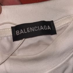 BALENCIAGA MAISON FONDEE WHITE T-SHIRT