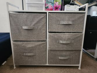 🪑 5‑Drawer Fabric Dresser