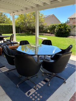 1960’s Vintage MCM Chromcraft dining table and chairs
