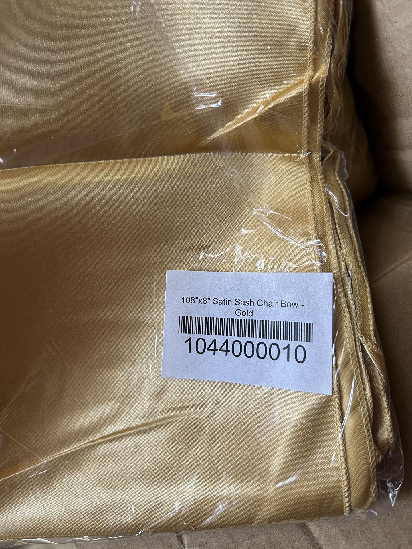 Gold Satin Sashes For Chair Bows