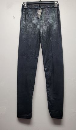 NWT Black Crocodile Printed Women Tights Size L/XL 