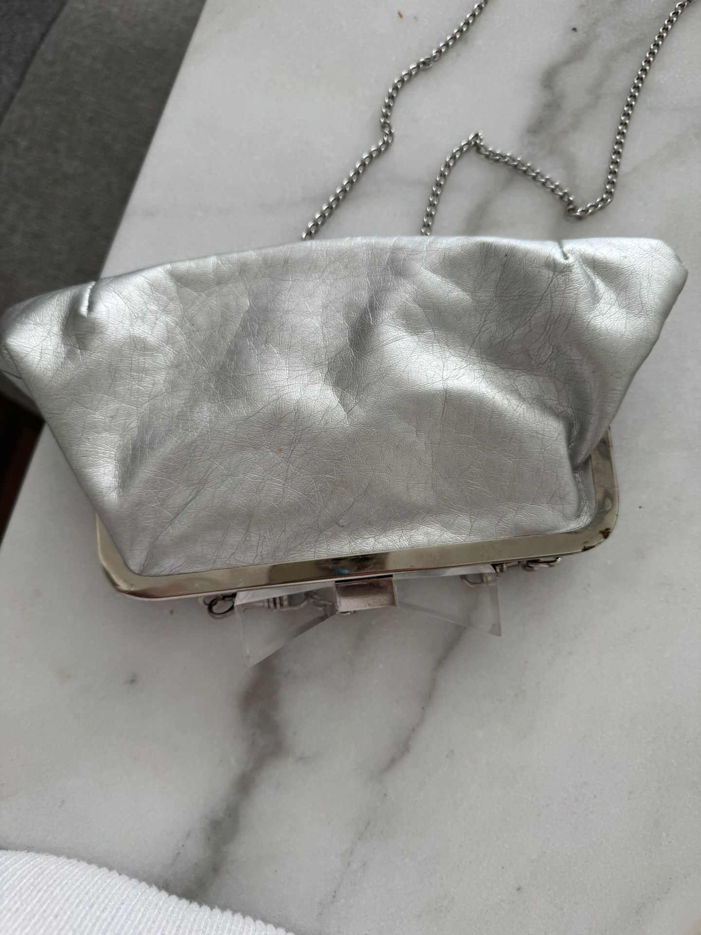 Vintage Silver Handbag/clutch