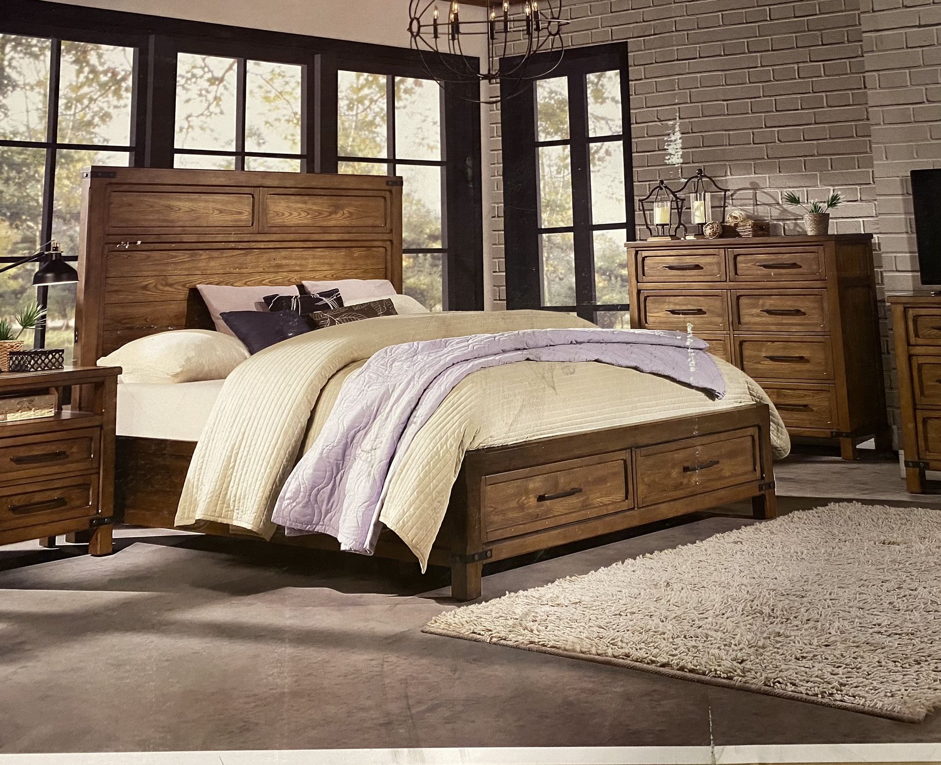 Urban Park King Storage Bed Set