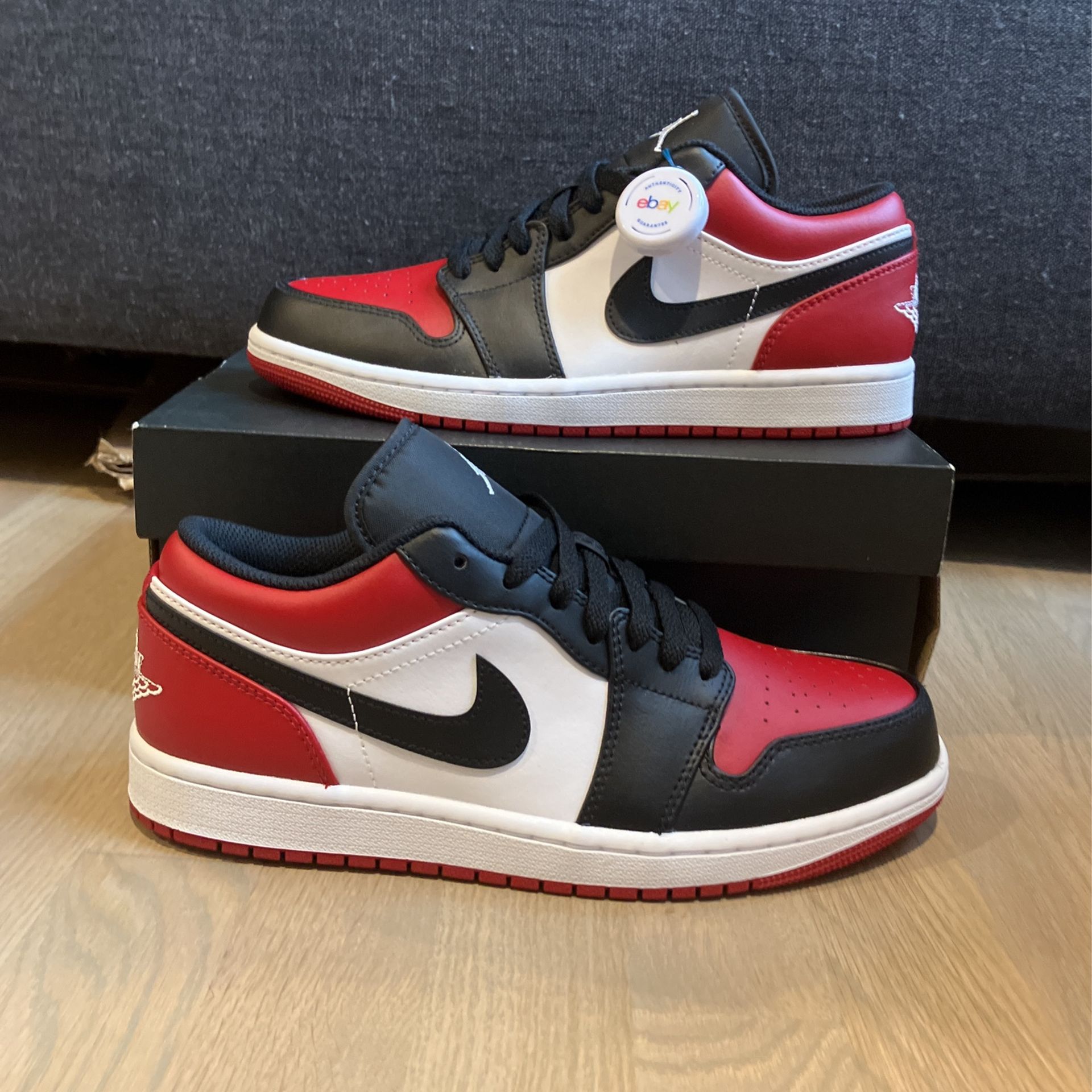 Jordan Low Bred Toe Size New