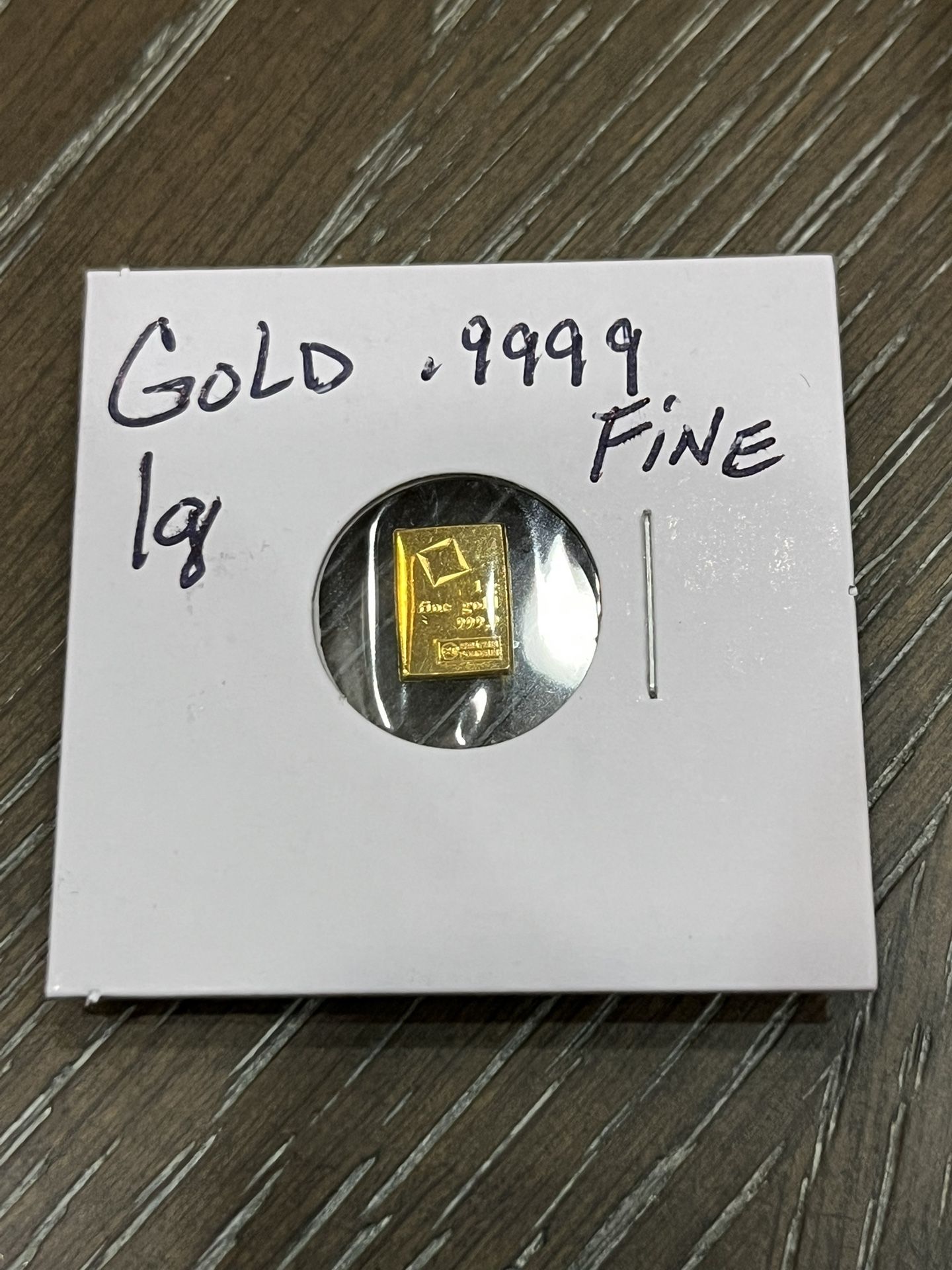 1 Gram .9999 Fine Gold Bar - Mint 70 ! Brand New In Flip!