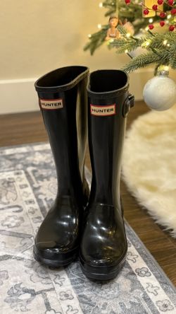 Big Kids Original Gloss Rain Hunter Boots Size 3