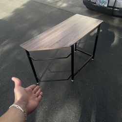 College Gamer Night Stand Table With Cable Cord Organizers 