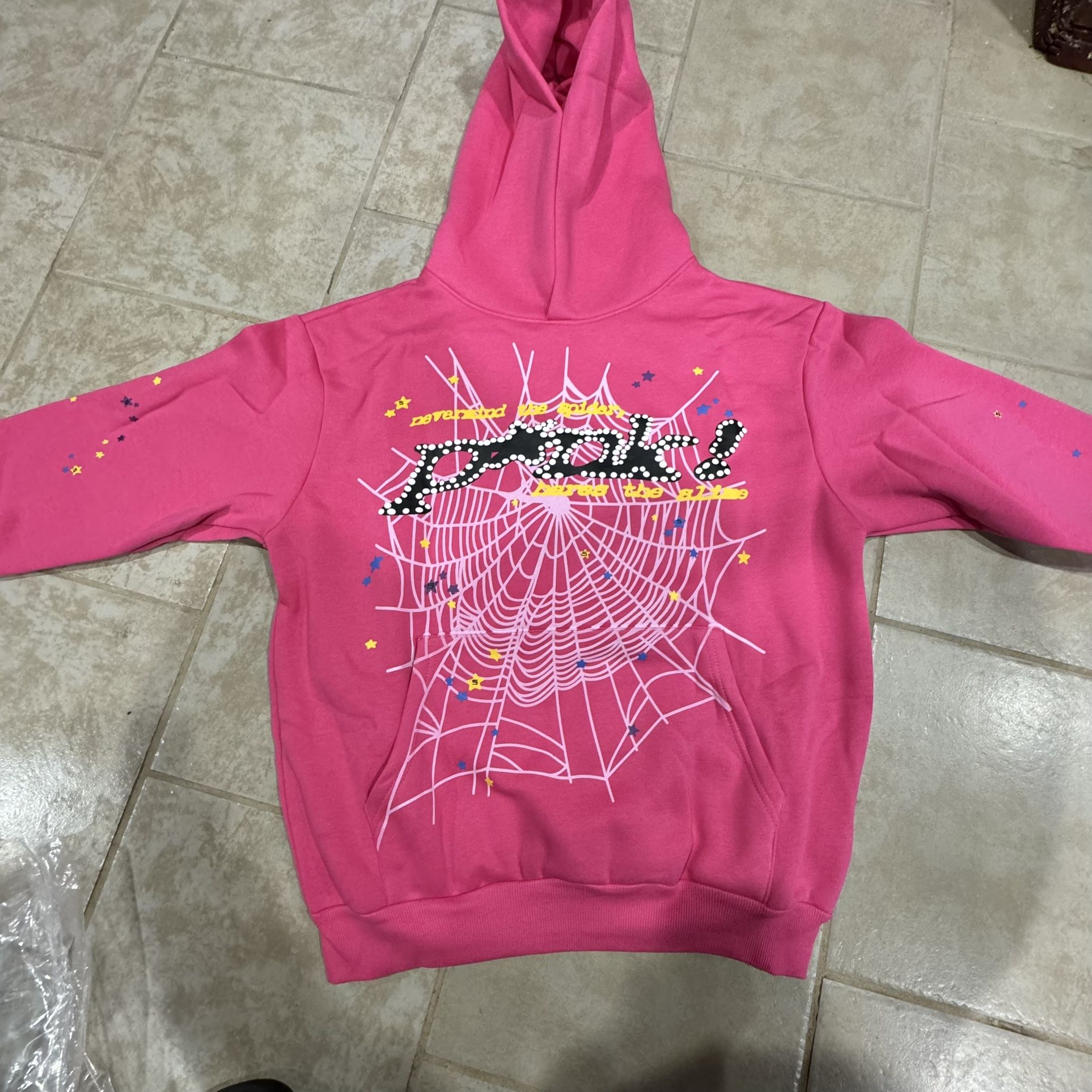 Sp5der Pink Hoodie