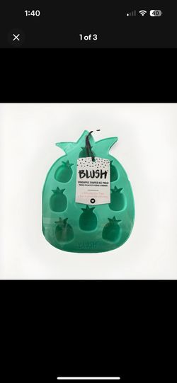 Blush Pineapple Ice Cube Trays for Cocktails Chocolate, Soap, Aqua Set of 1