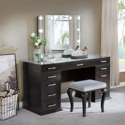 💥BLACKFRIDAY DEAL 💥 Brand New Glam Obsidian Gray Vanity Set