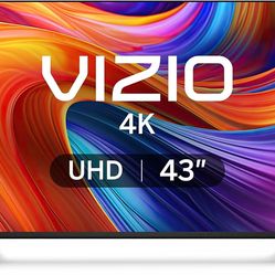 VIZIO 43-inch 4K UHD LED Smart TV with 50in Carbon fiber Desk and Chair