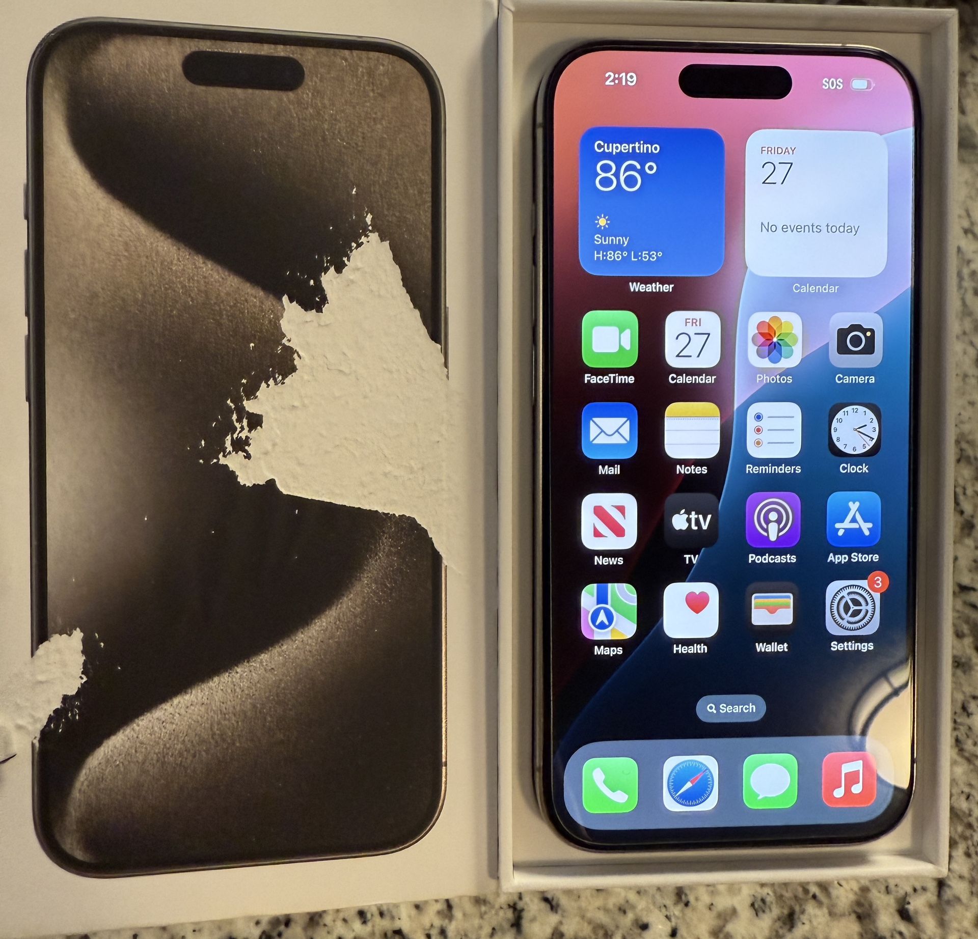 Iphone 15 Pro Fully Unlocked 512 GB 100% Battery Health