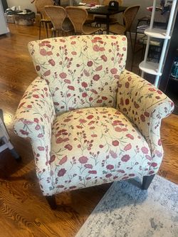 Floral Patterned Club Chair