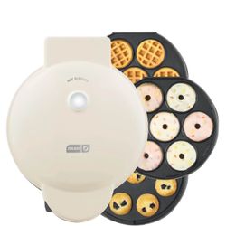NEW DASH MultiMaker Treat Maker System, Mini Donuts , Waffle Bites , Mini Cupcakes - Cream
