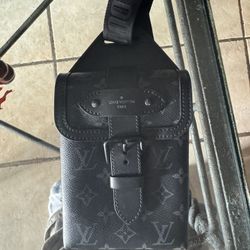 Selling Louis Vuitton Saumur Slingbag Monogram Eclipse Canvas Crossbody Bag authentic