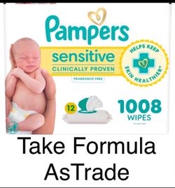 Pampers Sensitive Baby Wipes 1008 Count