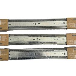 Lot Of Three(3) Pairs Liberty D80614C-ZP-W 14-Inch Ball Bearing Drawer Slides