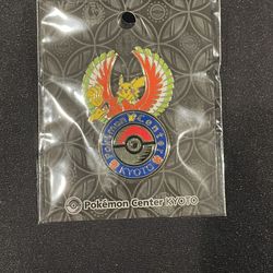 Pokemon Center Kyoto Store Pin Pikachu Ho Oh Japan Exclusive