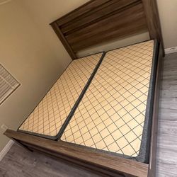 Ashley King Bed Frame + Split Bases – Excellent Condition 