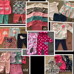 3M and 6M Babygirl clothing lot